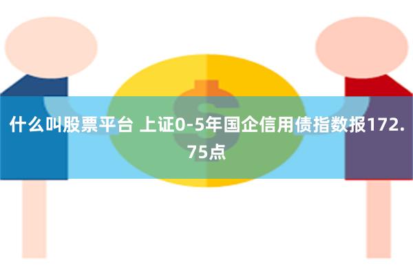 什么叫股票平台 上证0-5年国企信用债指数报172.75点