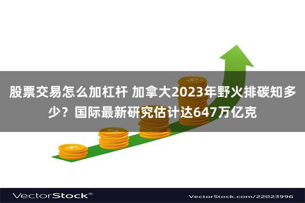 股票交易怎么加杠杆 加拿大2023年野火排碳知多少？国际最新研究估计达647万亿克