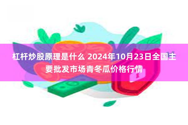 杠杆炒股原理是什么 2024年10月23日全国主要批发市场青冬瓜价格行情