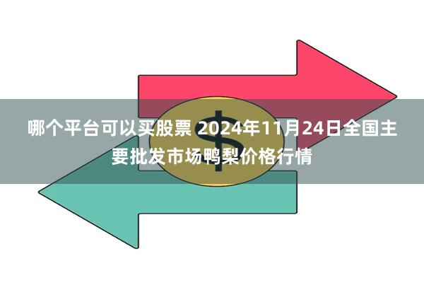 哪个平台可以买股票 2024年11月24日全国主要批发市场鸭梨价格行情