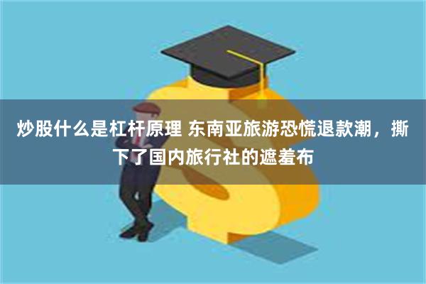 炒股什么是杠杆原理 东南亚旅游恐慌退款潮，撕下了国内旅行社的遮羞布